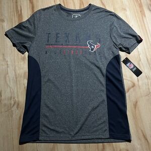 NWT NFL Team Apparel Men's M Houston Texans Football T-shirt‎ Relaxed Comfort